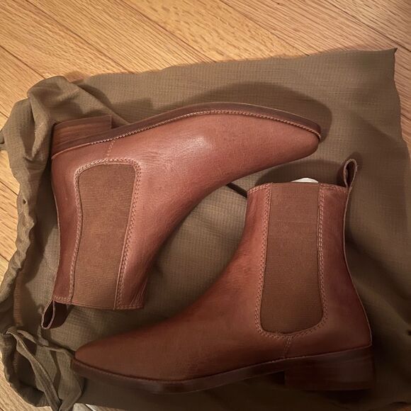 New Christy Dawn The Chelsea Boot in Hazelnut Leather Size 5 - Picture 2 of 4